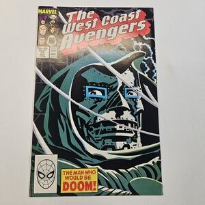 West Coast Avengers 35 Marvel 1988 Doom Cover Robert Downey Jr Doomsday